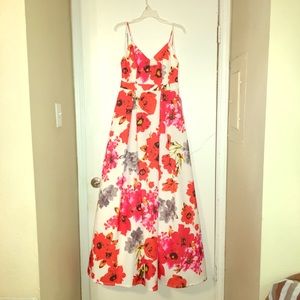 Floor length formal gown.